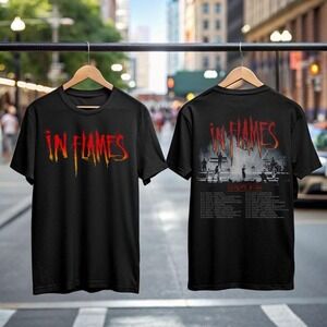 In Flames Tour  Shirt  Metal Band Concert T-Shirt 2 Sided